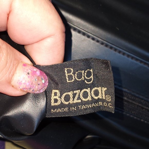 Vintage 80s Envelope Style Handbag Faux Lizard Print - Picture 4 of 6